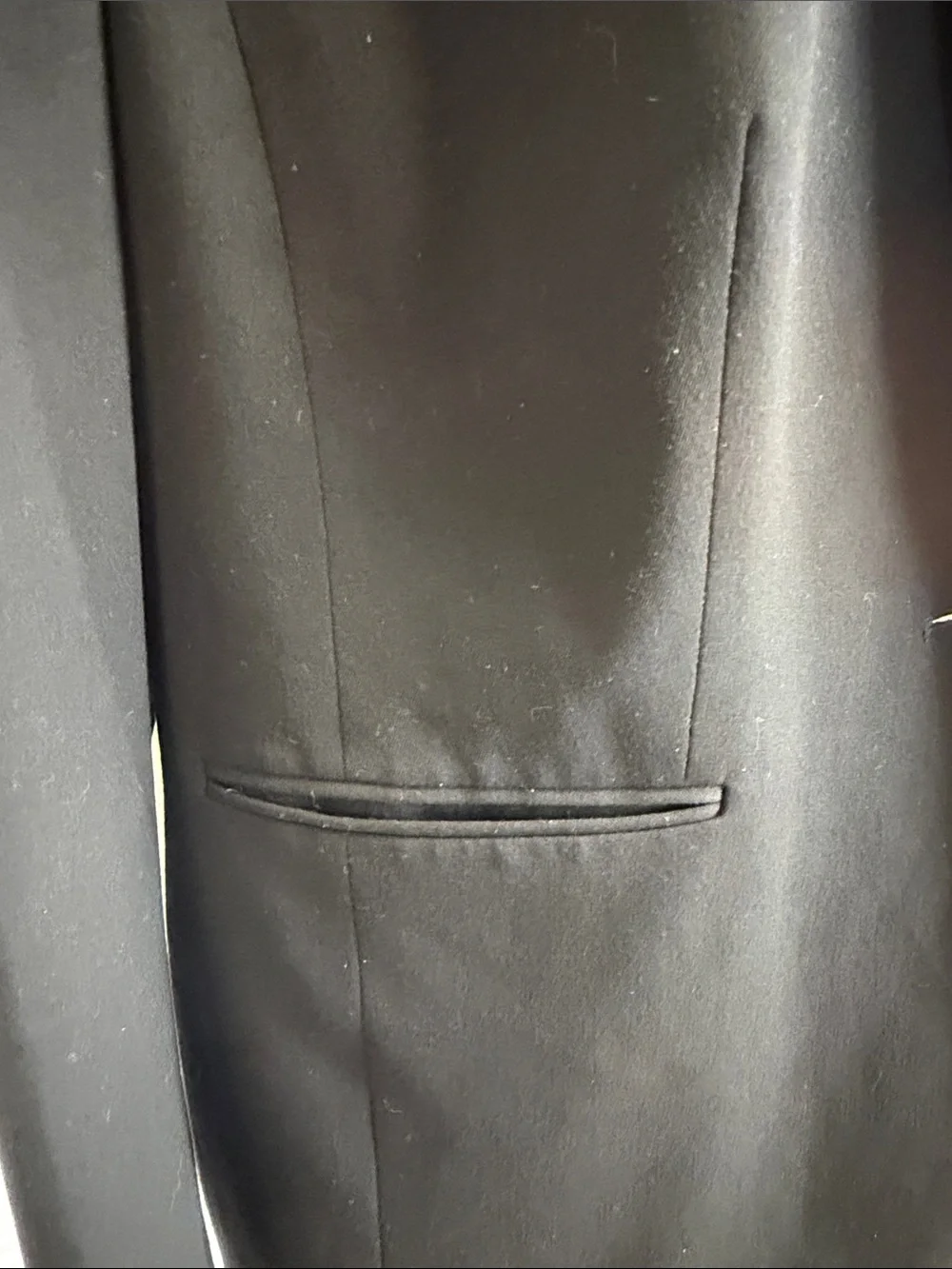 Lauren Ralph Lauren Single Button Black Blazer LeopardPrint Satin  Lining 16W